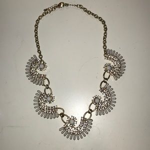 White and Gold Chain Necklace